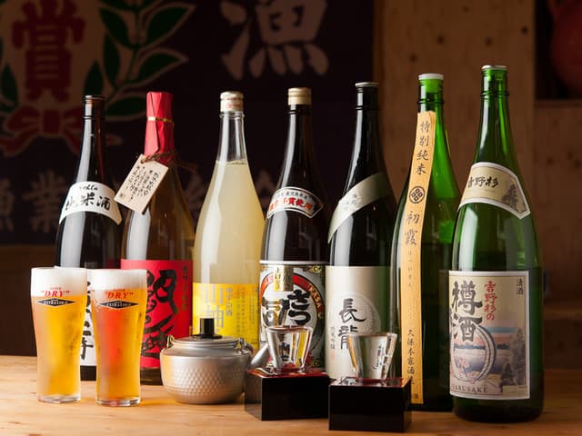 浜焼太郎 - 単品飲み放題や、奈良の地酒各種揃ってます。