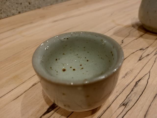 酒ト肴・〆うどん あかり - 【2018.1.9(火)】冷酒(〆張り鶴　月・新潟県・1合)500円