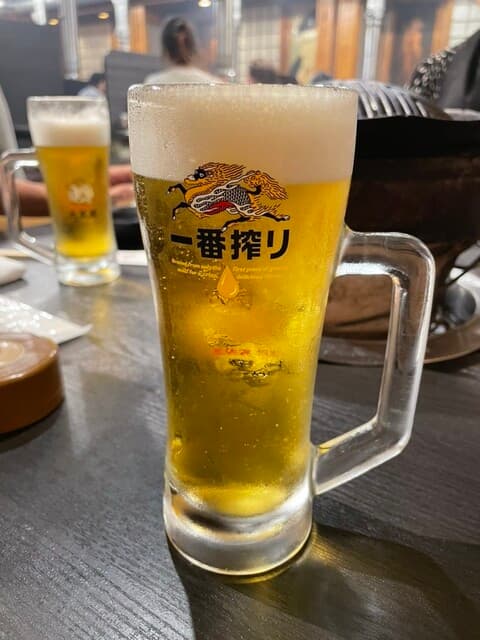 成吉思汗 大黒屋 - 生ビール（605円）