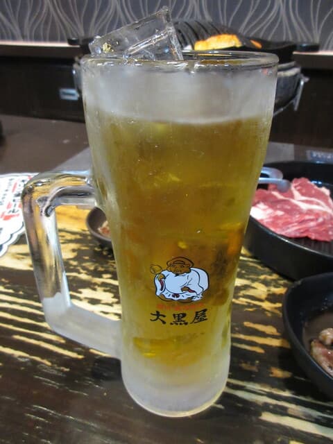 成吉思汗 大黒屋 - サッポロ焼酎 緑茶割 400円
