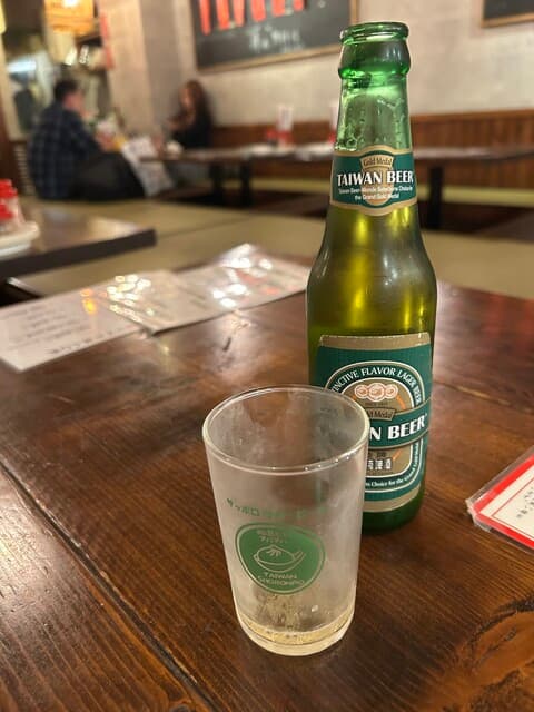 大衆食堂 肉と点心すえぞうアバアバ - 台湾ビール(680円)