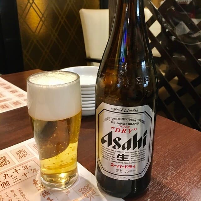 老辺餃子舘 - 瓶ビール