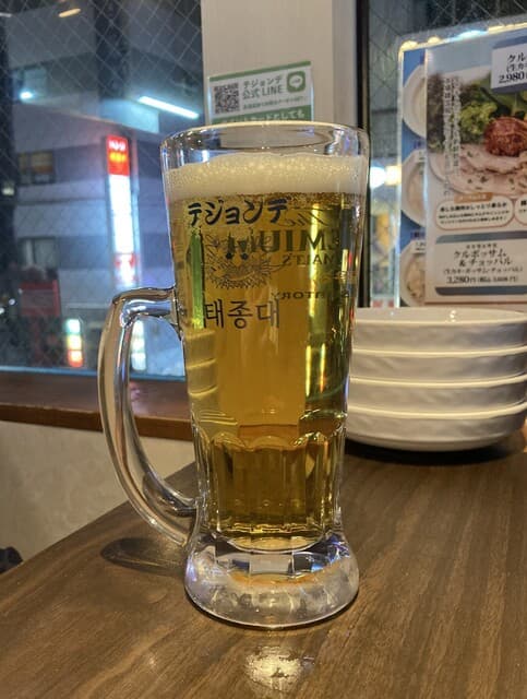 テジョンデ - 生ビール（プレモル 香るエール）