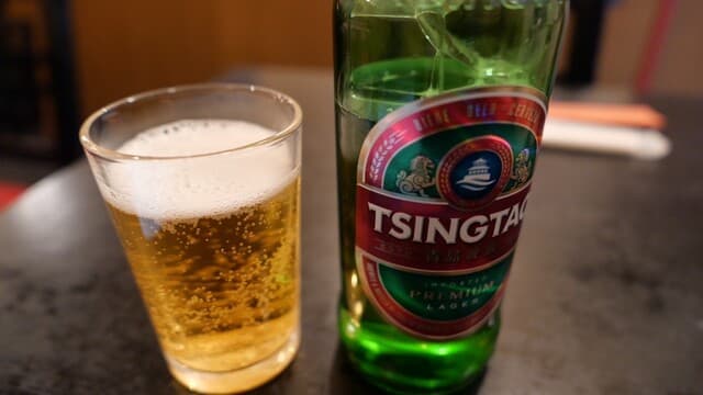 麻辣王豆腐 - 青島ビール