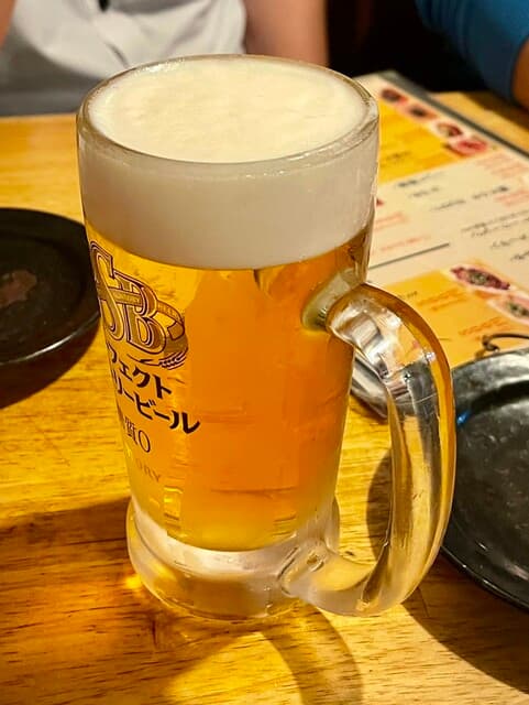 焼肉ホルモン濱牛 - 生ビール