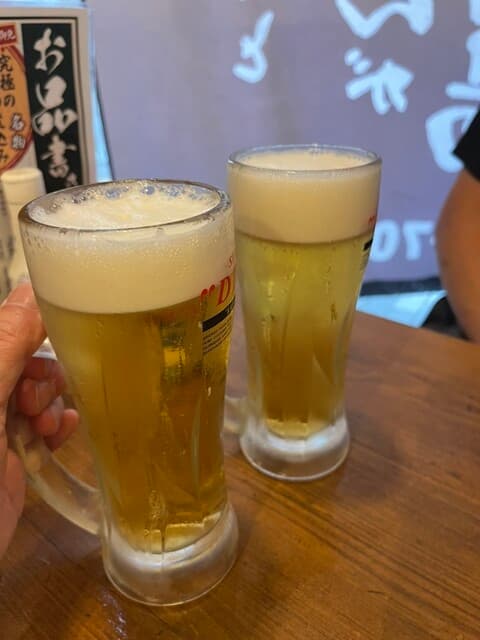大釜もつ煮 五右衛門 - おつかれ生。かんぱーい
