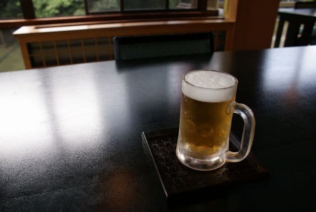 絶景の宿　龍峡亭 - 天竜峡の素晴らしい眺めを観ながら先ずは生ビール＠８５０円