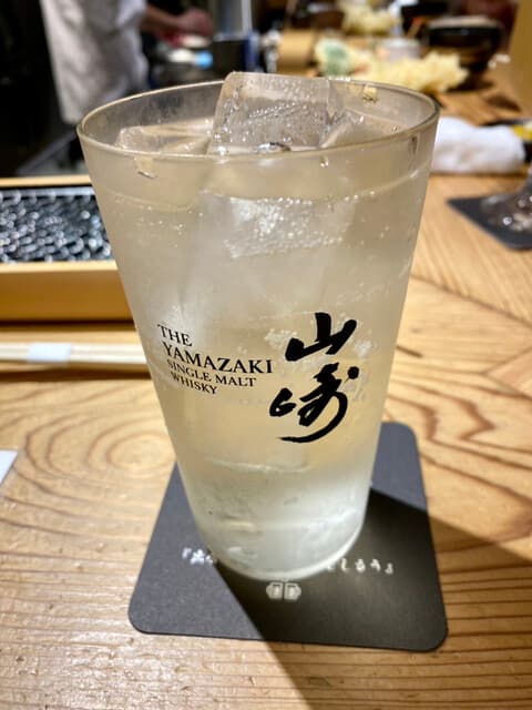 天ぷらと寿司18坪 - 山崎ハイボール@748円