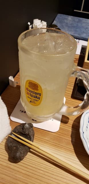 天ぷらと寿司18坪 - 生ジンジャーサワー・辛口