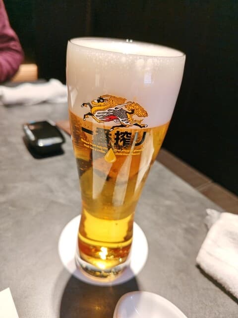 中国料理ロドス - まずビール