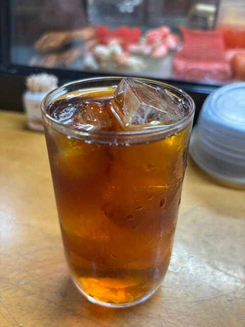 すし阿波弁慶 - コーヒー焼酎水割り