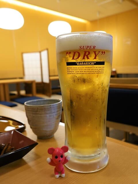 職人手焼き鰻 儀門 - 生ビール　￥605