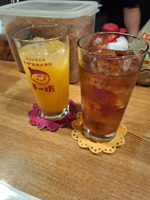 中華バル 藍天 - マンゴージュース、烏龍茶ICE