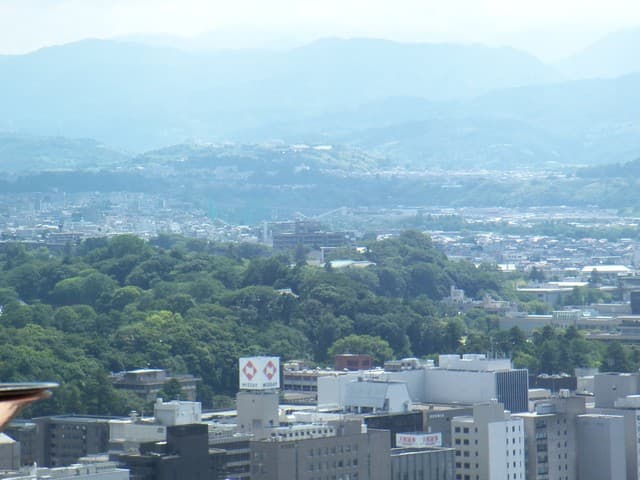 銀杏 - カウンターからの金沢の景色