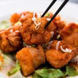 麻辣王豆腐 - 油淋鶏