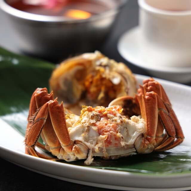 中国料理 桃谷樓　 - 蒸し上海蟹