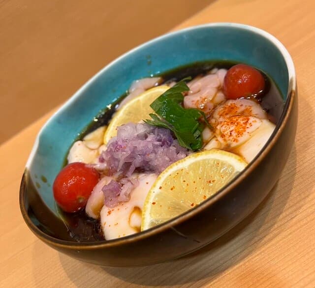 食道 月 - 白子ポン酢