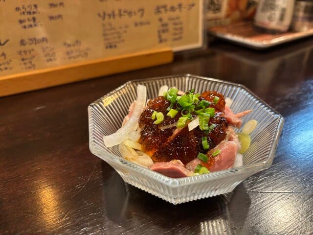 酒場  夏目 - 低温砂肝～自家製ポン酢ジュレ～