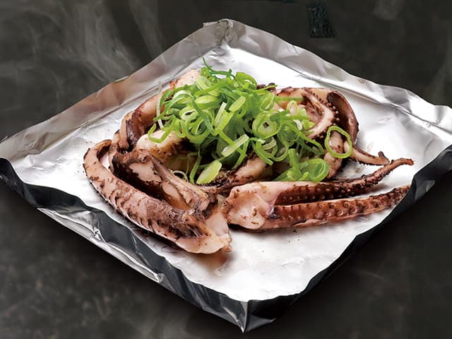 錦わらい - げその塩焼き