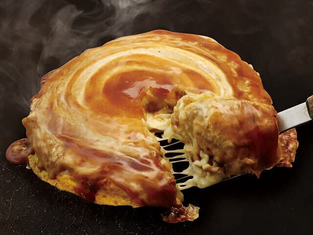 錦わらい - 【お好み焼き】豚チーズたっぷりチーたま焼