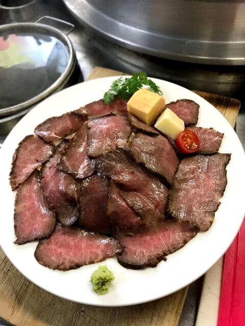 そば善 - 肉増し和牛ローストビーフ丼