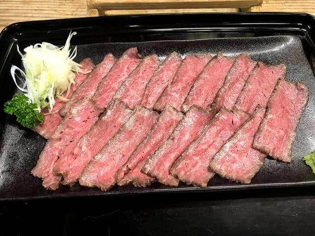 そば善 - 黒毛和牛ローストビーフ2人前