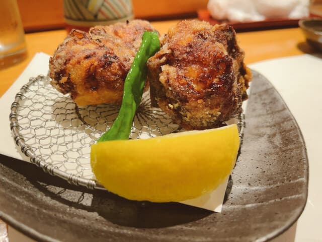 鮨処ひのき - ふぐの唐揚げ