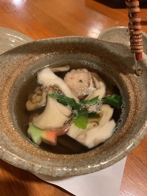 ろくもん銭 - 土瓶蒸しの中