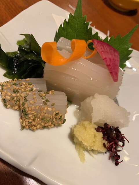 ろくもん銭 - イカ刺し　おいしー！