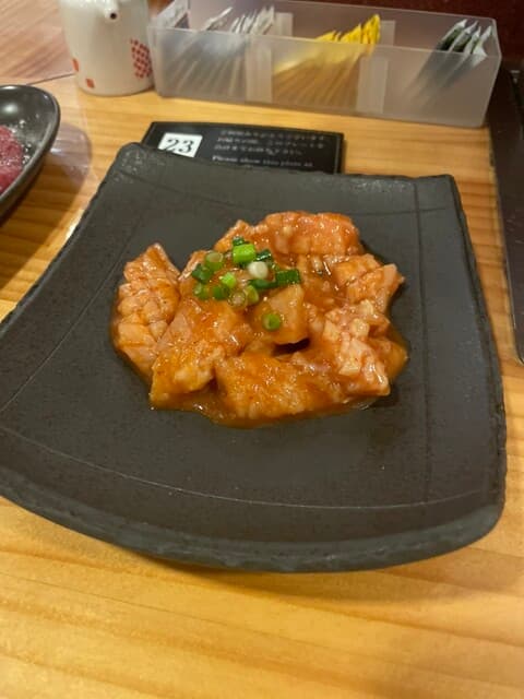 炭火焼肉 いち - 上ミノ（¥1150）
