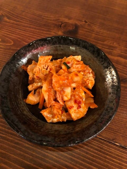 大衆食堂 肉と点心すえぞうアバアバ - 手作りモツキムチ