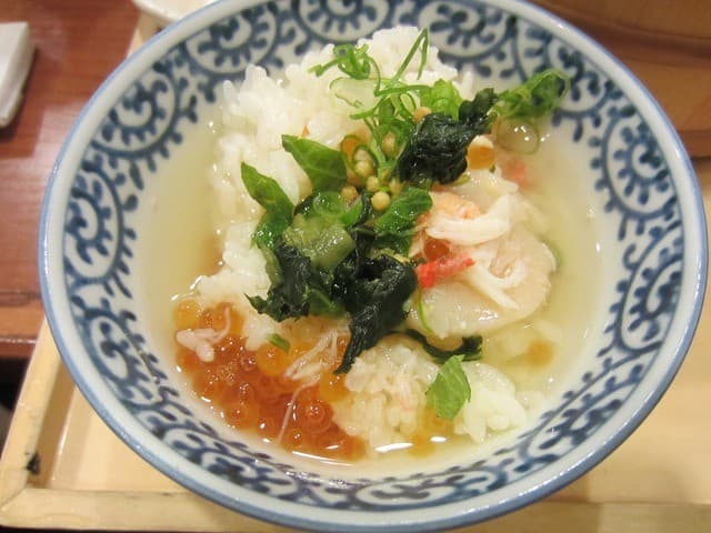 おひつごはん四六時中 - ・「北海おひつごはん(\990)」のだし茶漬け。