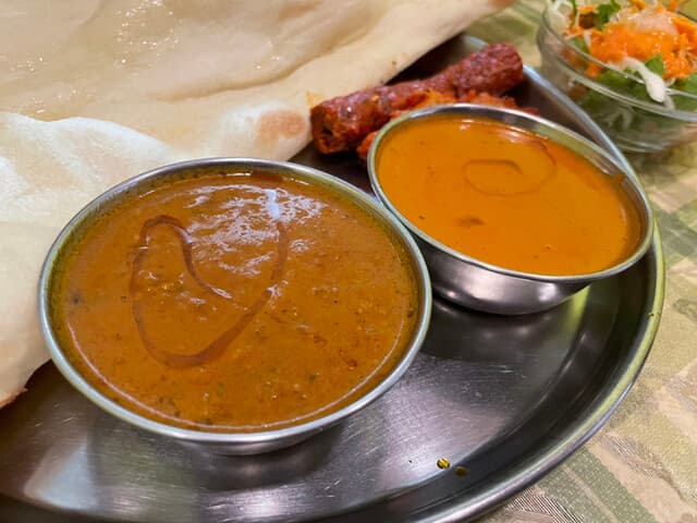 マハール - キーマカレー。中辛にビビるものの意外と辛く無い？
