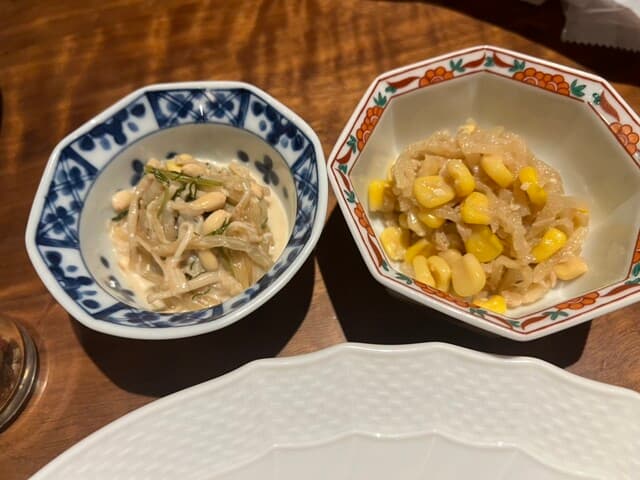 銀座2丁目ミタスカフェ - 副菜の小鉢２種