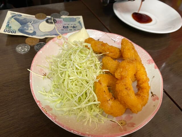 一心堂 - イカリングフライ　280円