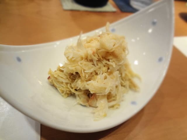 北 - 橙の付け汁でいただく毛蟹