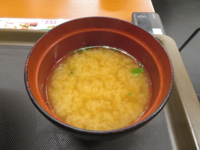 天丼てんや - 味噌汁 アップ