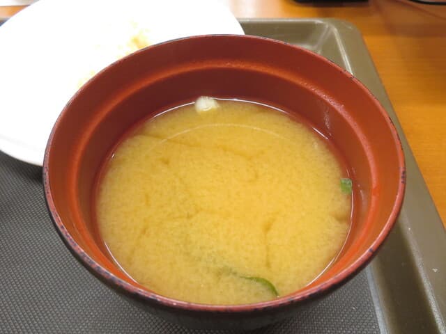 天丼てんや - 味噌汁 アップ
