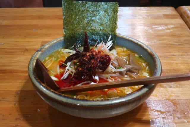 ラーメンショップ 一玲 - ハーフ激辛みそラーメン