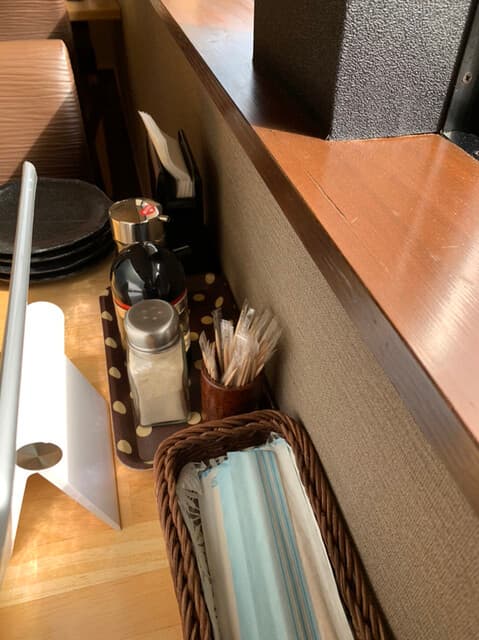 山海居 - テーブルにあったもの