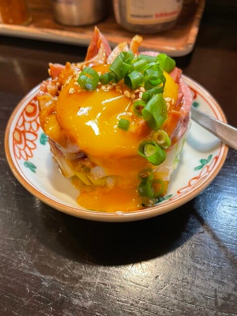 酒場  夏目 - 鴨ユッケ