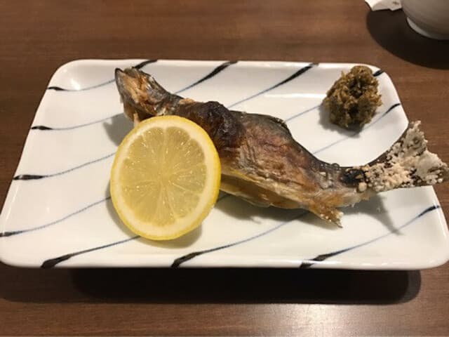 そば処 ものぐさ - 岩魚の塩焼き