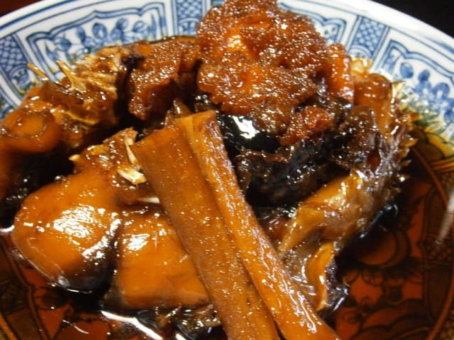 絶景の宿　龍峡亭 - あちき的オススメ　強肴　信州鯉美味煮　割り牛蒡添え
