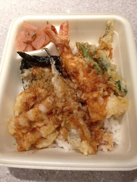 天丼てんや - 穴子・めごち・海老の夏天丼弁当 小盛（私）
