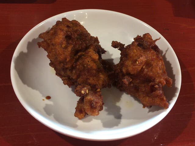 鶏そば専門店 らーめんえびす - セットの唐揚げ