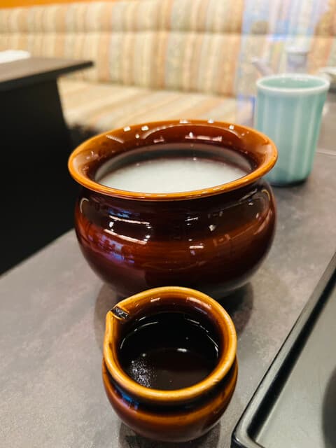 螢 - ◎お粥と醤油ベースの餡。