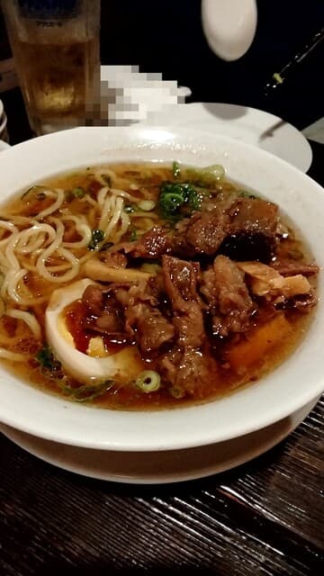 六傳屋 - 牛すじラーメン♡ボリュームスゴイです♫(´∀｀*)