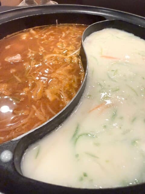 しゃぶ葉 - 赤チゲ味噌 & 帆立豆乳