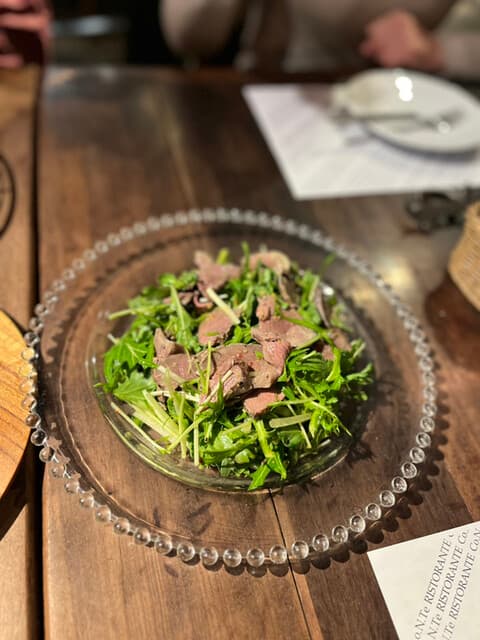 RISTORANTE Co.N.Te - 鹿肉のサラダ