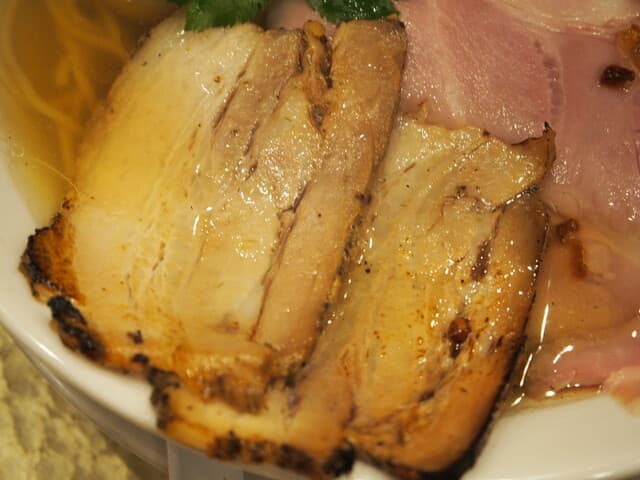 なにわ 麺次郎 - 特製 黄金貝らーめん（炙りチャーシュー）